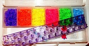 Rainbow loom Bands набір 1500 гумок.