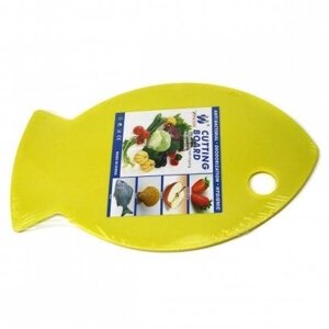 Дошка кухонна пластикова форма риба в клейонці 3 кольори (30.20.0,4) см.