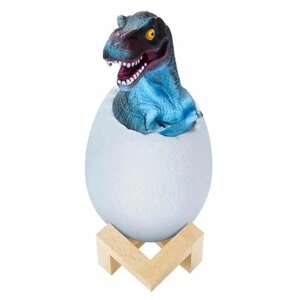 Дитячий світильник Sunroz 3D Dinozaur Lamp лампа-нічник "Динозаврик у яйці" з пультом ДУ