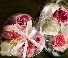 Подарункове мило-трояндочки, 6 шт від компанії Інтернет-магазин «Світ подарунків» - фото 1