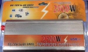 Перетворювач напруги 2500W (інвертор 12 / 220В 2500Вт)