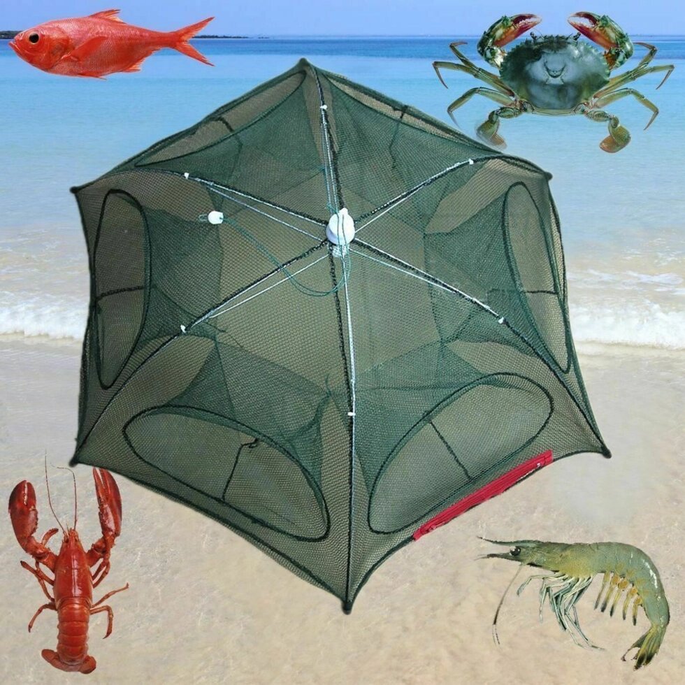 Раколовка парасолька для лову раків та риби на 6-10-16 вх. від компанії Інтернет-магазин «Світ подарунків» - фото 1