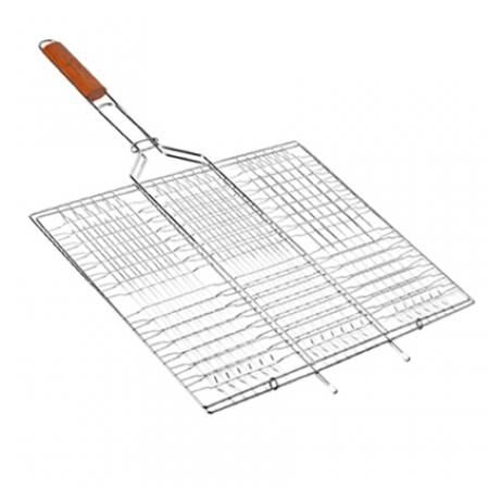 Решітка гриль плоска середня Stenson 58.5x40x30x5.5см MH - 0162 від компанії Інтернет-магазин «Світ подарунків» - фото 1