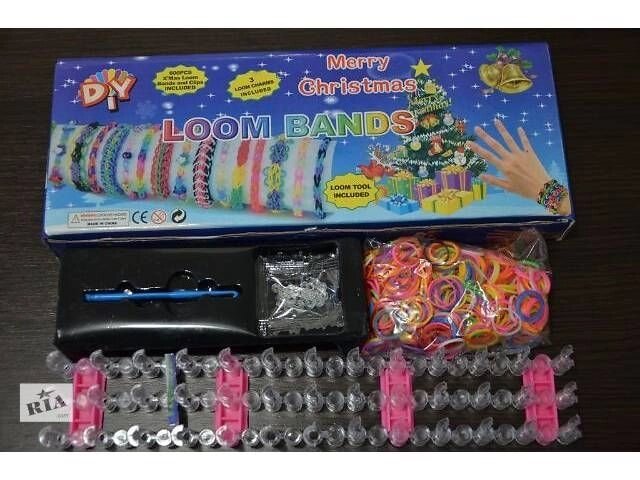 Резиночки для плетіння браслетів Loom Bands 600шт. Хіт продажу. від компанії Інтернет-магазин «Світ подарунків» - фото 1