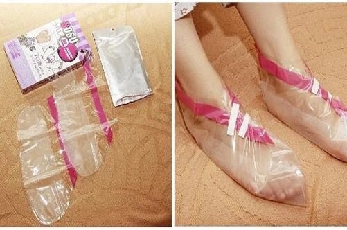 Шкарпетки для педикюру з ароматом молочка від компанії Інтернет-магазин «Світ подарунків» - фото 1