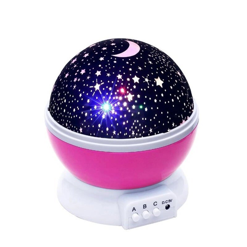Світильник Нічник-проектор Star Master "Зоряне небо" обертається від компанії Інтернет-магазин «Світ подарунків» - фото 1