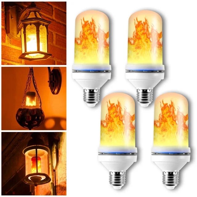 Світлодіодна лампа з мерехтливим ефектом полум'я від компанії Інтернет-магазин «Світ подарунків» - фото 1