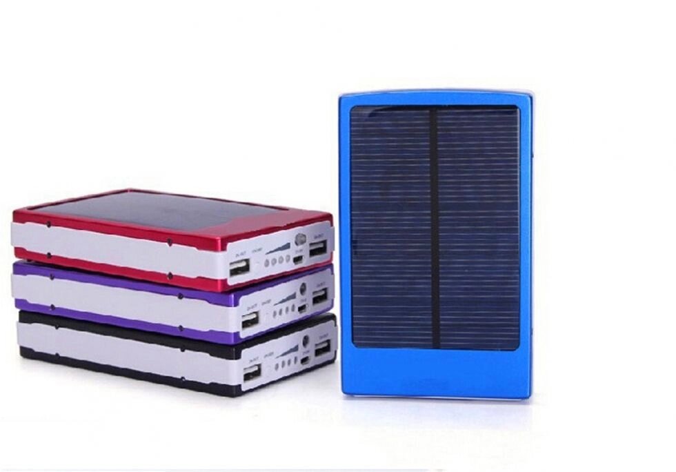 Універсальний зарядний Power Bank + Solar Panel 20000mAH від компанії Інтернет-магазин «Світ подарунків» - фото 1
