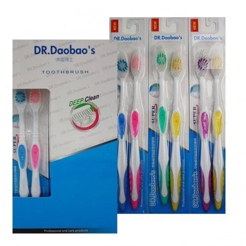 Зубна щітка №831 доросла 2 штуки на аркуші ціна за набір DR.Daobao. від компанії Інтернет-магазин «Світ подарунків» - фото 1