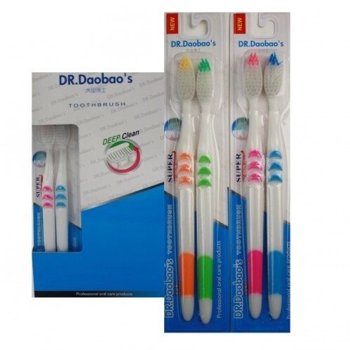 Зубна щітка №834 доросла 2 штуки на аркуші ціна за набір DR.Daobao. від компанії Інтернет-магазин «Світ подарунків» - фото 1