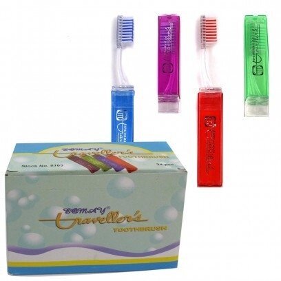 Зубная щётка взрослая складная 4 цвета мягкая щетина. від компанії Інтернет-магазин «Світ подарунків» - фото 1
