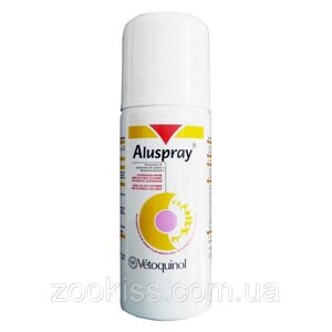 Алюспрей (Vetoquinol Aluspray) для оброблення ран.