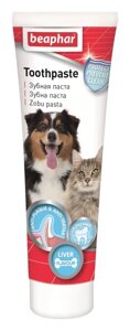 Беафар Зубна паста для собак і кішок зі смаком печінки (TOOTHPASTE LIVER), 100 г