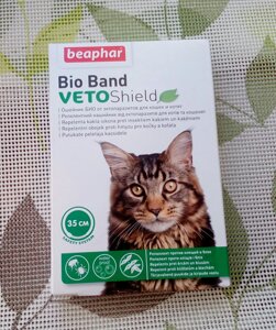 Beaphar (Беафар) Bio Band Veto Shield - Біо нашийник від бліх і кліщів для котів і кошенят 35см