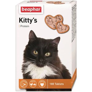 Beaphar (Беафар) Kittys Protein - таблетки вітамінізовані з протеїном для котів, 180 таблеток