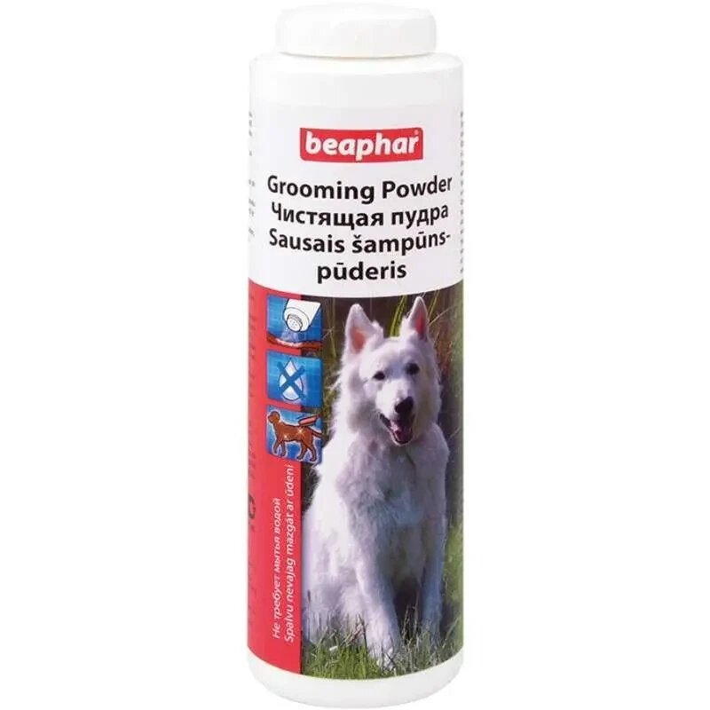 Beaphar Grooming Powder 150 г - Сухий шампунь (чисте пудра) для очищення вовни собак без води і мила від компанії Медовий Рай - фото 1