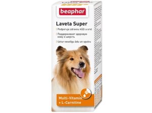 Beaphar Lavata Super - рідкі вітаміни для вовни для собак 50 мл