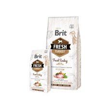 Brit Fresh Turkey/Pea Light Fit & Slim Adult 12 кг. індичка, бурошок д/зрослих собак від компанії Медовий Рай - фото 1