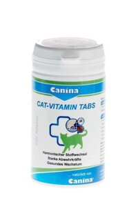 Cat-Vitamin Tabs 50г/100шт. вітамінний комплекс для котів