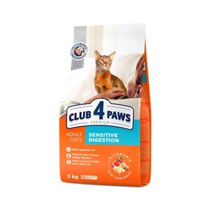 CLUB 4 PAWS Преміум "Чутливе травлення" сухий корм для дорослих котів 14