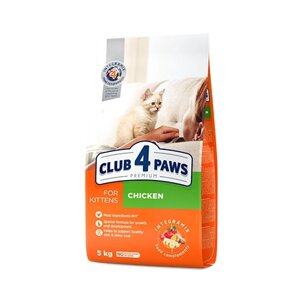 CLUB 4 PAWS преміум для кошенят «курка»повнораціонний сухий корм.