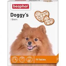 Доггіс Біотин Doggy's Biotin Beaphar ласощі для собак, 75 табл від компанії Медовий Рай - фото 1