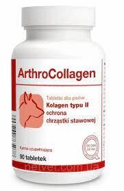 Долфос Артро Колаген (Dolfos ArthroCollagen) для суглобів собак 90 табл. від компанії Медовий Рай - фото 1