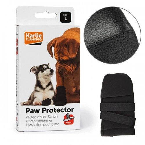 Flamingo Paw Protector L ФЛАМІНГО захисний черевик для собак порід ретривер, спанієль, лабрадор L від компанії Медовий Рай - фото 1