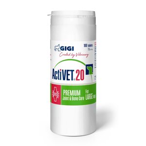 GIGI вітаміни актівет 1т/20кг - 100 таб.
