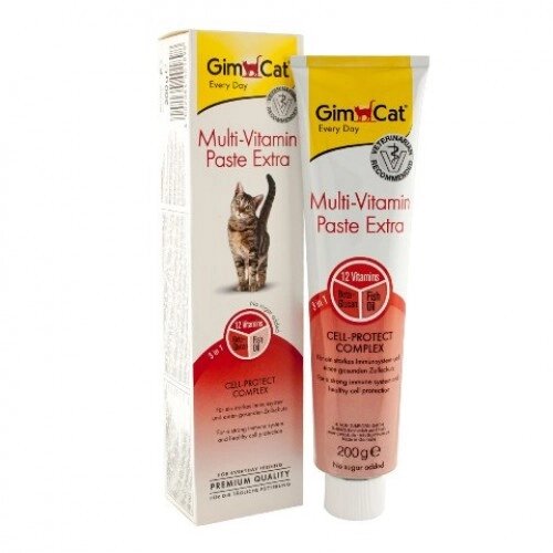 GimCat Multi-Vitamin Paste - мультивітамінна паста для котів, 50гр від компанії Медовий Рай - фото 1