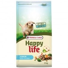 Happy Life Junior with Chicken ХЕППІ ЛАЙФ ДЖУНІОР сухий преміум корм для цуценят всіх порід 10 від компанії Медовий Рай - фото 1