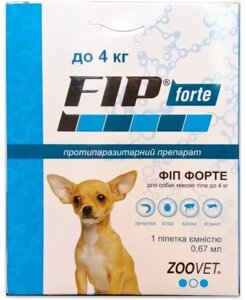 Краплі Fip Forte (Фіп форте) від бліх та кліщів для собак 4-9кг