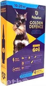 Краплі Palladium серії Золотий Захист для собак до 4 кг, Голен Дефенс