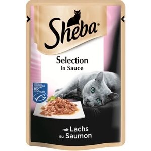 Корм Sheba Selection з лососем в соусі 85г (шеба)