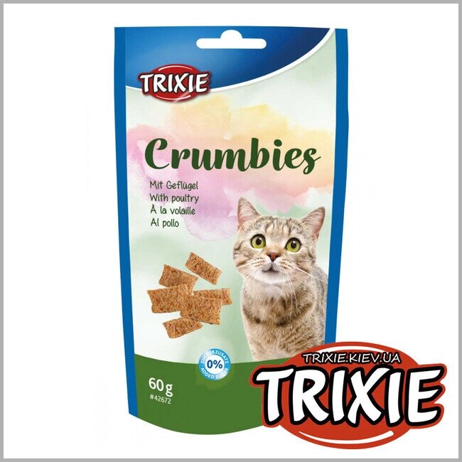 Ласощі для кішок TRIXIE-Crumbies птах+таурин 60g від компанії Медовий Рай - фото 1