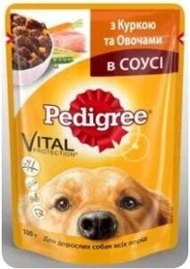 Pedigree корм з куркою й овочами в соусі — 100 г (педигри)