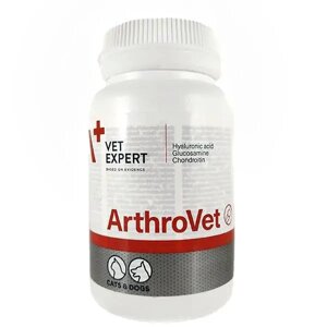 VetExpert ArthroVet HA 60 таб. Харчова добавка для підтримання здоров’я функції хрящів і суглобів у котів і собак