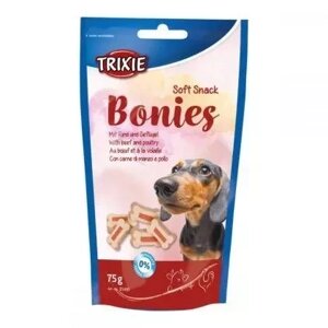 Вітаміни для собак TRIXIE - Bonies яловичина/індичка 75g Кісточки.