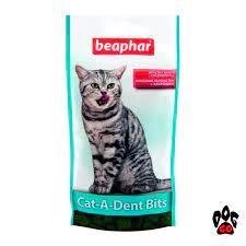 Подушечки Beaphar Cat-A-Dent Bits - для чищення зубів кішок, 35 г від компанії Медовий Рай - фото 1