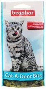 Подушечки Beaphar Cat-A-Dent Bits для чистки зубів кішок 35 г