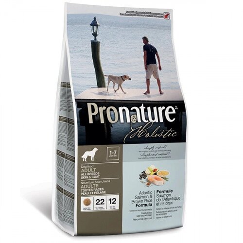 Pronature Holistic Adult Atlantic Salmon&Brown Rice ПРОНАТЮР ХОЛістиК З АТЛАНТИЧНИМ ЛОСОСЕМ І КОРІЧНЕВИМ РІС від компанії Медовий Рай - фото 1