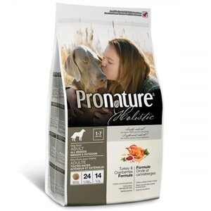 Pronature Holistic (Пронатюр Холістик) з індичкою та журавлиною сухий холістик-корм для собак усіх порід 13.6 кг