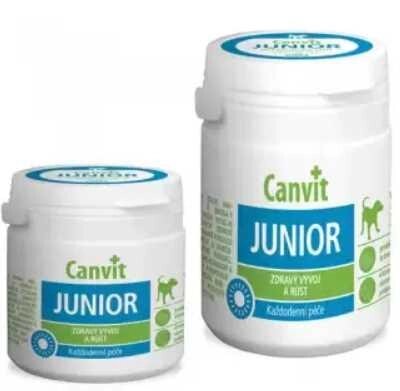 Сanvit Junior for dogs 100g для здорового росту та розвитку цуценят та молодих собак від компанії Медовий Рай - фото 1