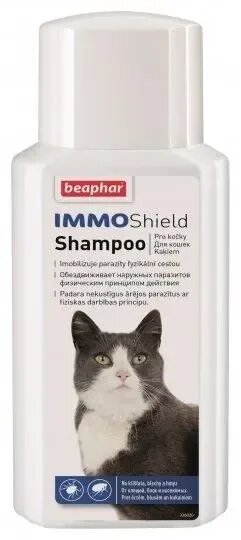 Шампунь Beaphar Imomo Shield Shampoo for Cats від блох, кліщів і комарів для котів 200 мл від компанії Медовий Рай - фото 1