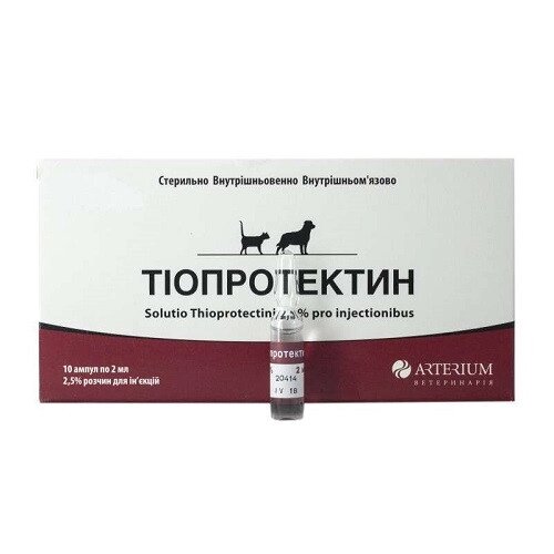 ТІОПРОТЕКТІН  2,5% (АРТЕРІУМ) -2млх10 ін'єкції від компанії Медовий Рай - фото 1