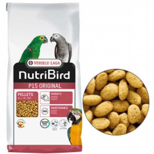 Versele-Laga NutriBird P15 Original ВЕРСЕЛЕ-ЛАГА НУТРІБЕРД ОРІГІНАЛ корм для великих папуг 10 кг від компанії Медовий Рай - фото 1