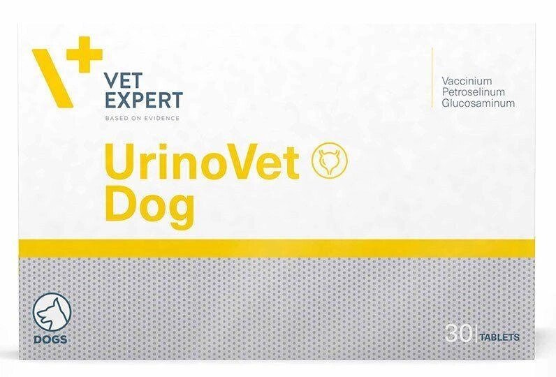 VET EXPERT URINOVET DOG ХАРЧОВА ДОБАВКА ДЛЯ ПІДТРИМАННЯ СЕЧОВИДІЛЬНОЇ ФУНКЦІЇ У СОБАК, 30 ТАБ. від компанії Медовий Рай - фото 1