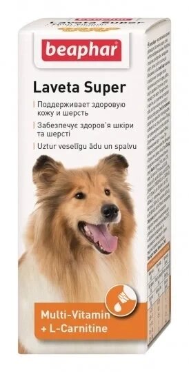 Вітаміни Беафар Лавета СУПЕР для собак 50 мл від компанії Медовий Рай - фото 1