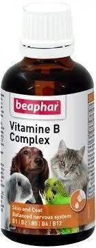 Вітамінна добавка Beaphar Vitamine B Complex для собак, котів, птахів і гризунів, краплі, 50 мл від компанії Медовий Рай - фото 1