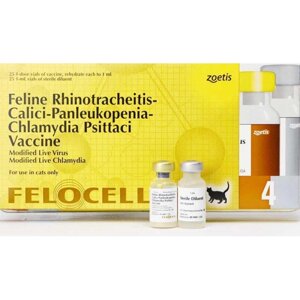 Zoetis Felocell 4 - вакцина для кошек Фелоцел 4